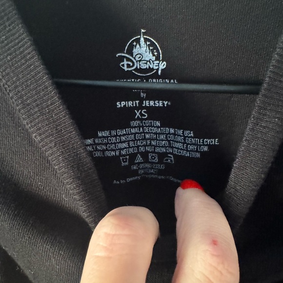 Disney Black Long Sleeve Spirit Jersey XS - Picture 5 of 5